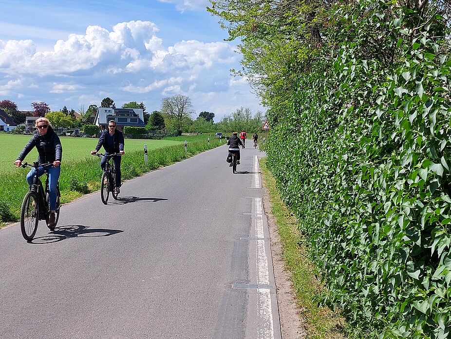 Radverkehr auf Oberstraße/Deichstaße